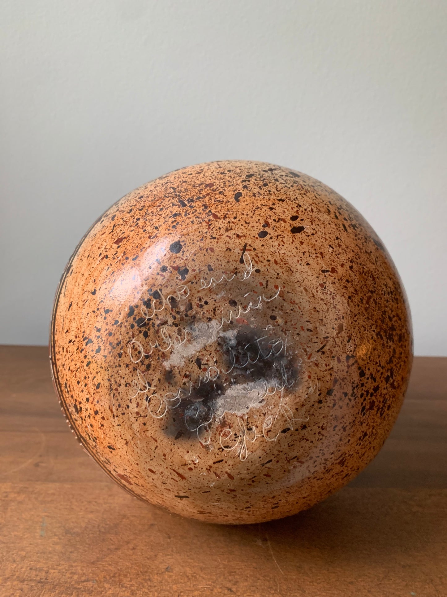 Vintage Pottery Tipped Jar from Costa Rica Signed by Artist